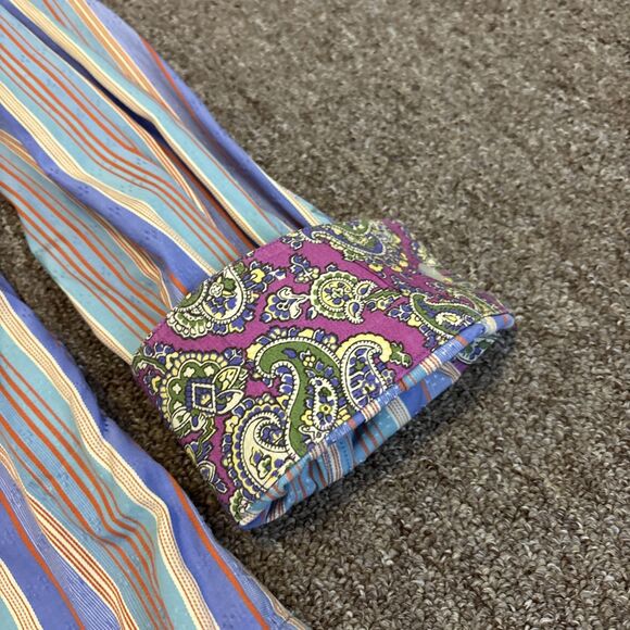 Robert Graham L/S Button Down Horse Flip Cuff Casual Dress Shirt - Men's XL - Ok - Picture 6 of 15